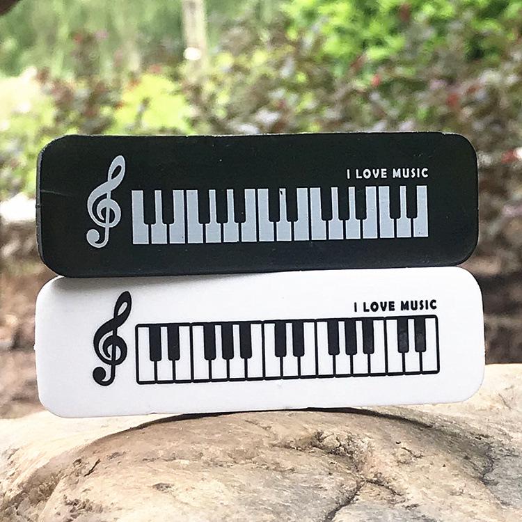 Musical Note and Piano Erasers for Music Class Students