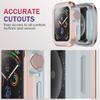 40/41/44/45mm Bumper Case Slim- Protective Cover Lightweight Aluminum & TPU Case Fitting for Watch S8/7/6/5/4/SE2