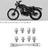 Motorcycle For Most Motorbike Tire Repair Wrench CNC Handle Spoke Wrench Spanner Set 5.0-6.8 Length 93Mm/3.7In
