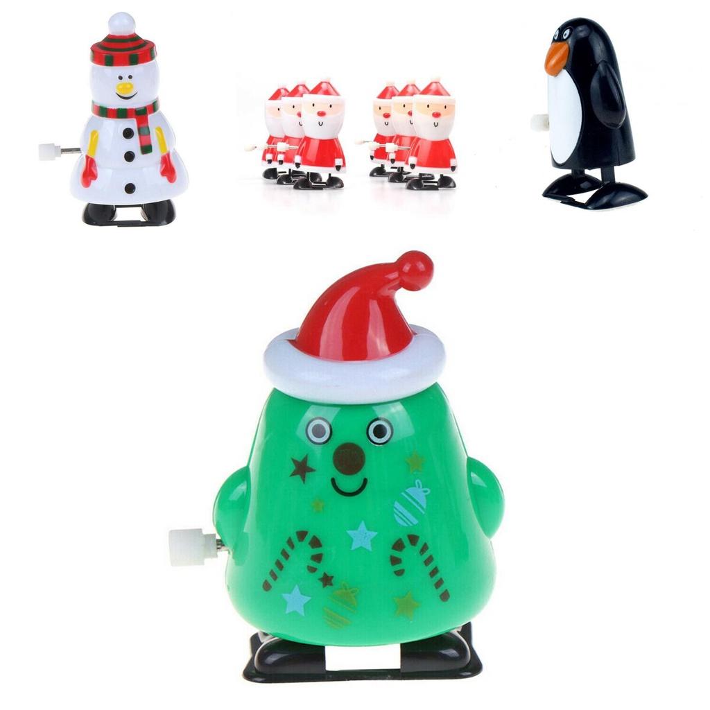 Exquisite Santa Clockwork Wind Up Toys For Kids Christmas Party Bag Stocking Fillers