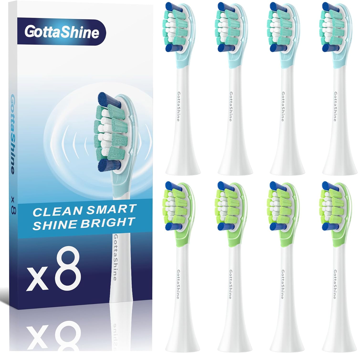 

Contoured Replacement Toothbrush Heads Compatible with Philips 2-in-1 Click-On Electric Brush Heads for Sensitive United States