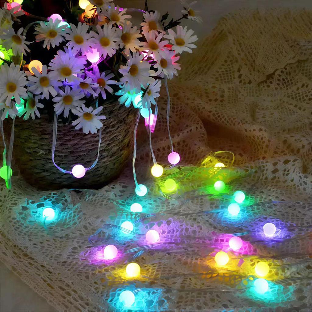 Iridescent Star String Lights: USB-Powered Ambient Decor for Outdoor Camping and Holidays