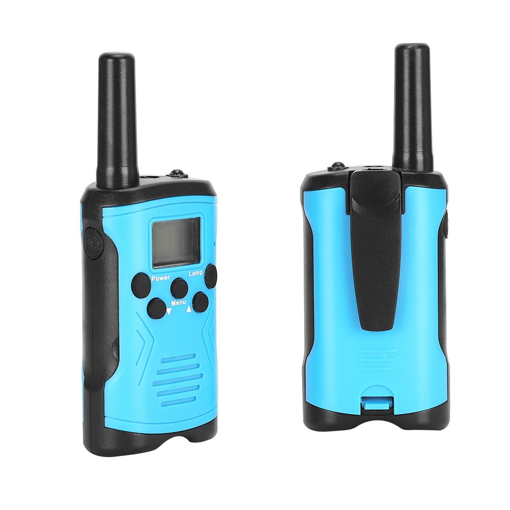 T50 2 PCS Children"s Walkie Talkie Outdoor  Interphone Walky Talky Toy 3KM(Blue )