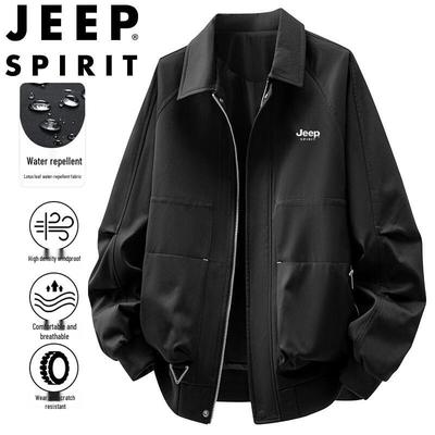 JEEP SPIRIT Men's Casual Windproof Waterproof Jacket