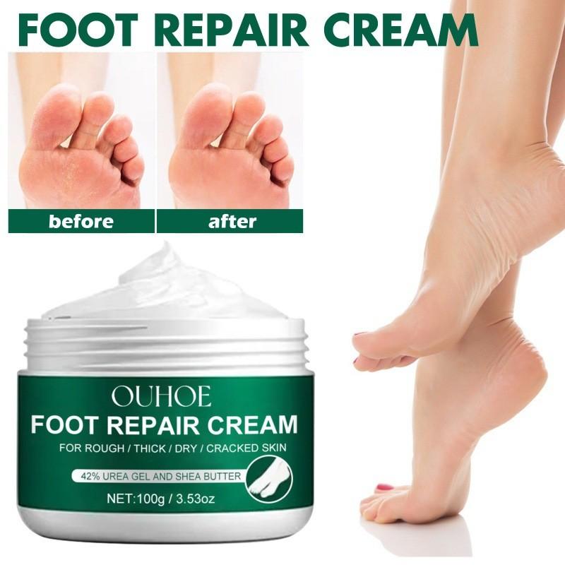 Ouhoe Nourishing Foot Repair Cream For Cracked Heels Dry Skin And Hydration 100g