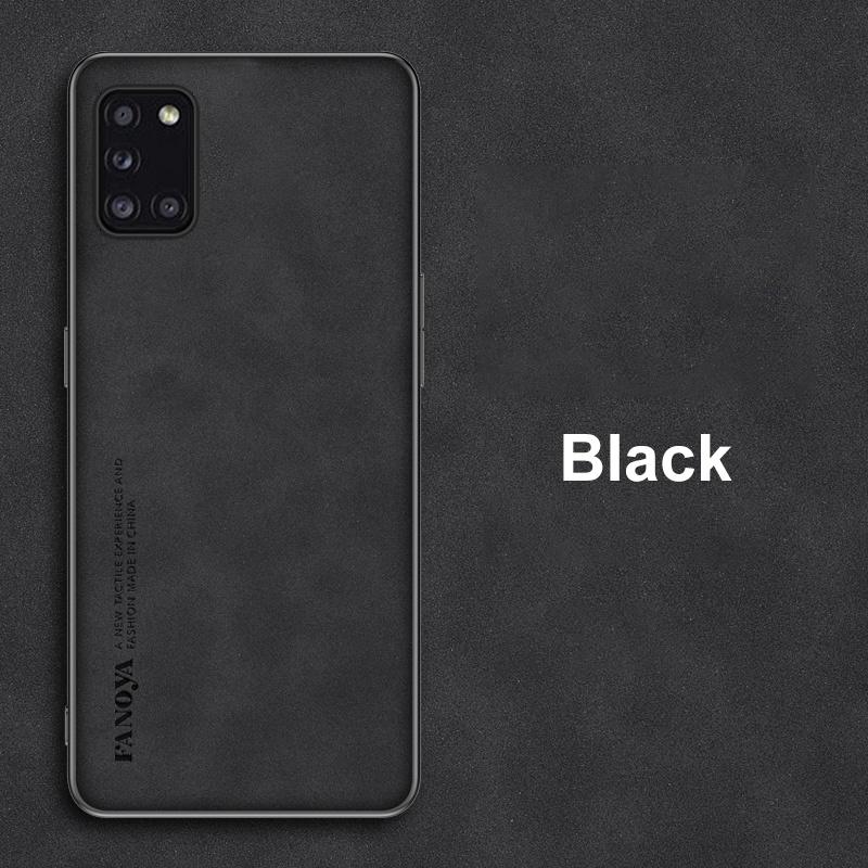 

Чехол для Samsung A31 из матовой искусственной кожи под овчину для Samsung A71 A51 4G 5G A50 A50S A30S Противоударные бамперные чехлы-накладки SM-A315N for Samsung A71 5G чёрный