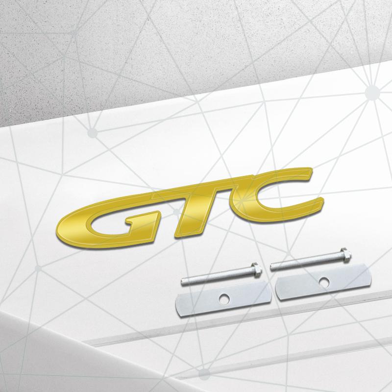 3D Auto Metal GTC Grille Badge Car Rear Trunk Emblem Sticker Decor For Opel Corsa Astra OPC Adam Vectra Insignia Vauxhall Antara