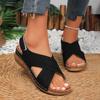 2025 Summer Fashion Women's Sandals New Wedges Peep Toe Sandals Women Hollow Platform Outdoor High Heels Sandalias De Mujer