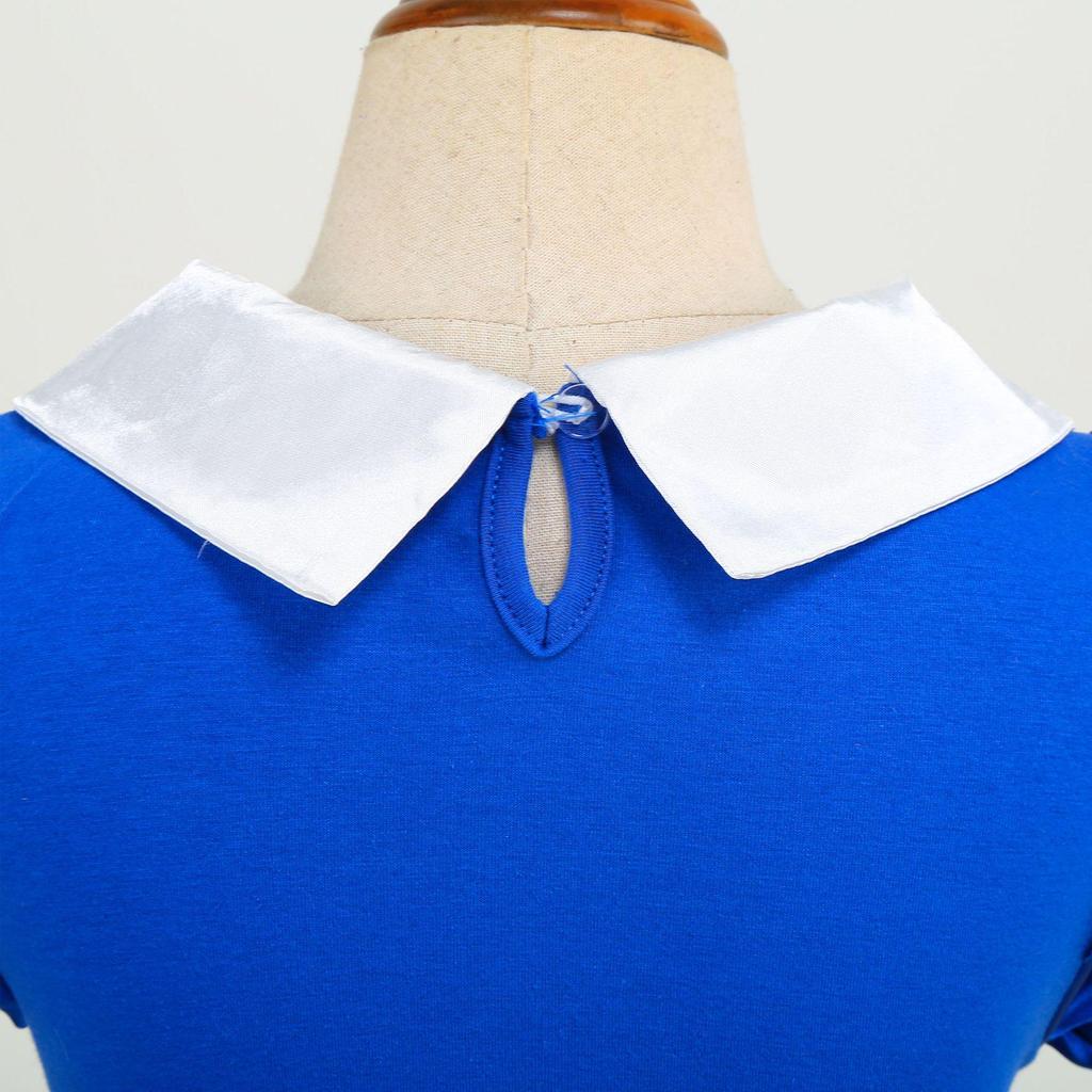 Girls' Summer Puff Sleeve Princess Dress - Snow White & Frozen Theme Net Yarn Dress