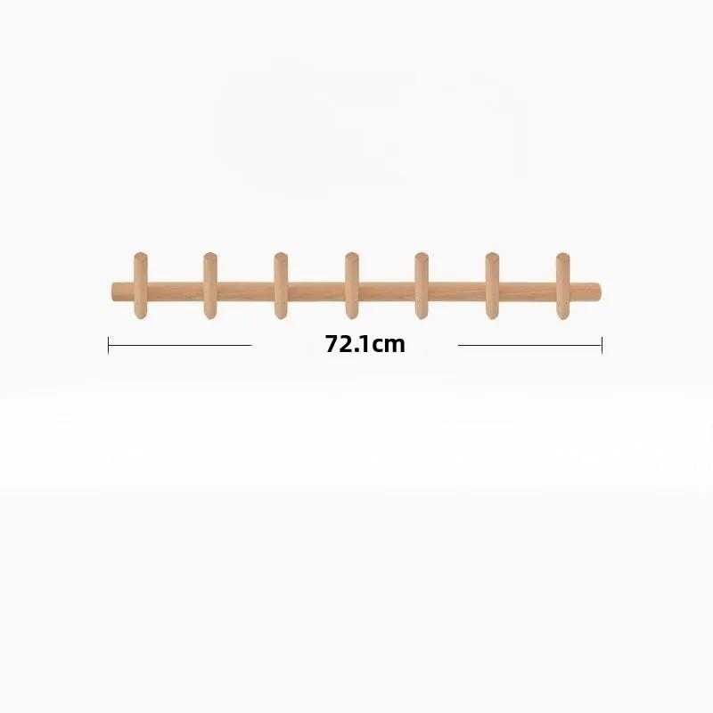 Solid Wood Living Room Entrance Wall Clothes Hanger Multifunctional Wall Clothes Hanger Creative Luxury Clothing Storage Hook