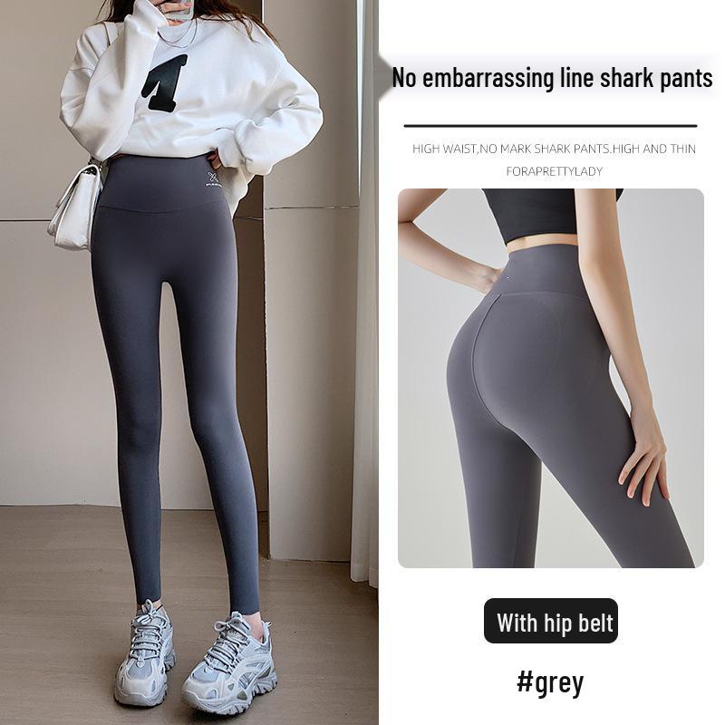 

Women s Shark Pants: High-Waist Tummy Control Yoga Leggings, Slimming & Body Shaping, Perfect for Spring/Summer Outdoor Activities. S