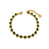 Zircon Love Stainless Steel Simple Popular Bracelet Light Luxury Gold-Plated Jewelry
