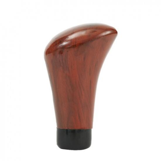 Gear Shift Knob Car Gear Head Height 9.7 Cm Plastic&Metal Walnut Wood Grain