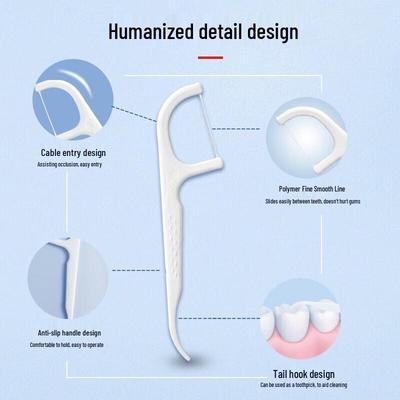 Camellia Fine Smooth Round Dental Floss Picks