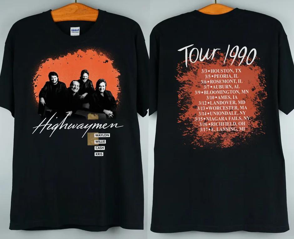Vintage 1990 Highwaymen Concert T-ShirtT-Shirt shirt L