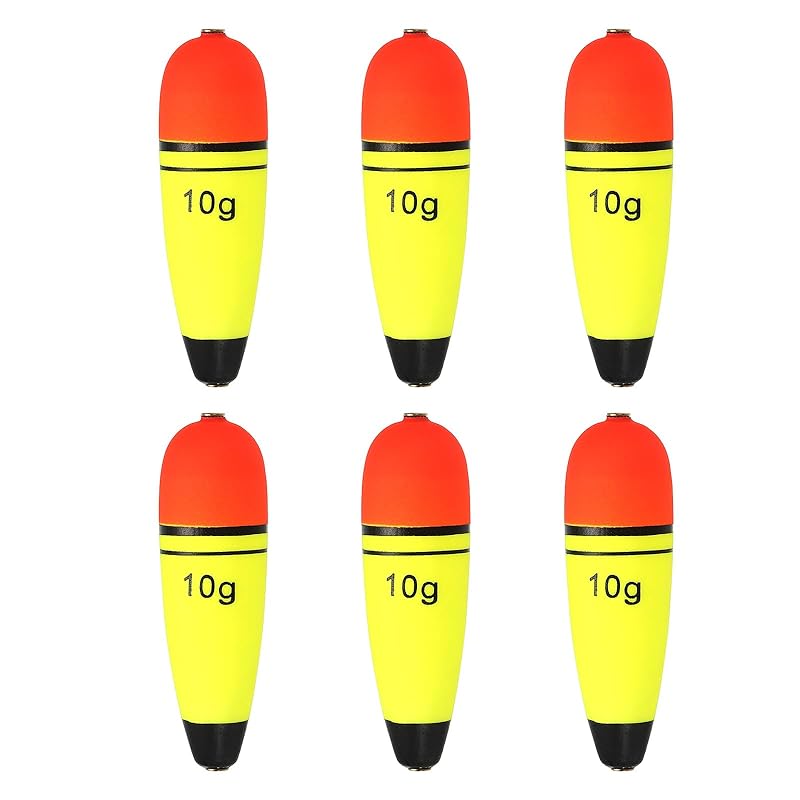 

PATIKIL 0.35oz fishing slip bobber 6 pieces For sea fishing/freshwater fishing yellow