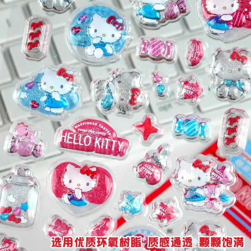 New Kawaii 2Pcs3D Stickers Cute Phone Case Laptop Water Bottle Decoration Stickers School Stationery Supplies