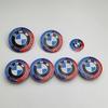 7pcs BMW Emblem Set 82mm 74mm 45mm 56mm 68mm Car Front Hood Logo Rear Trunk Badge Wheel Center Hub Caps Steering Wheel Sticker
