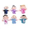 Marionetas de mano Rinquedo Fantoche, 6 piezas, marionetas de dedo familiares, muñecos de peluche para contar historias para niños