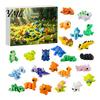 Stress Relief Toys for Teens 3D Printed Dinosaur Advent Calendar, 24-Day Mini Articulated Figure Set, Holiday Calendar Kids Christmas Countdown