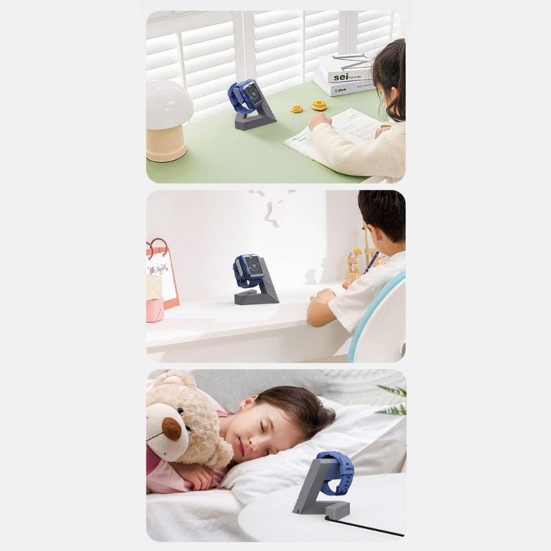 Ladestation Desktop Halter Dock Ersatz Lade Dock Ständer Zubehör für 4X Kinderuhr Ladeadapter
