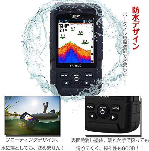 [Authorized Dealer] LUCKYLAKER Waterproof Wireless Fish Finder for Surf Fishing, Ice Fishing, Bass Fishing