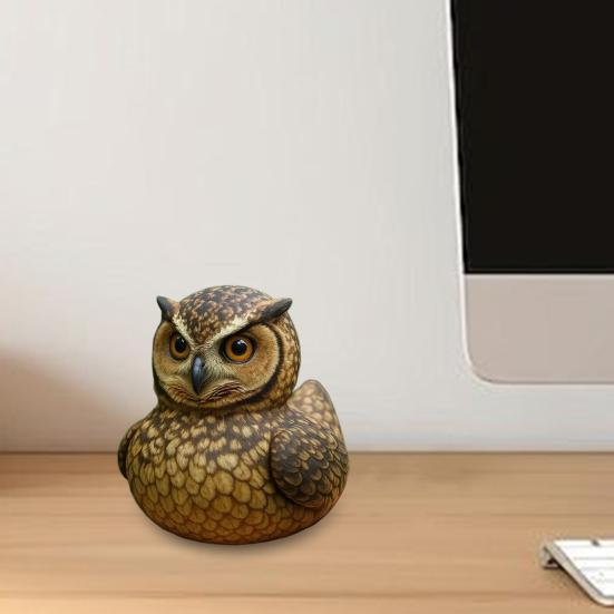 Yousheng Wildlife Duck Figurine Resin Eagle Duck Ornament Wildlife Series Duck Statue Tabletop Buffalo Duck Sculpture Gift for Nature Lovers