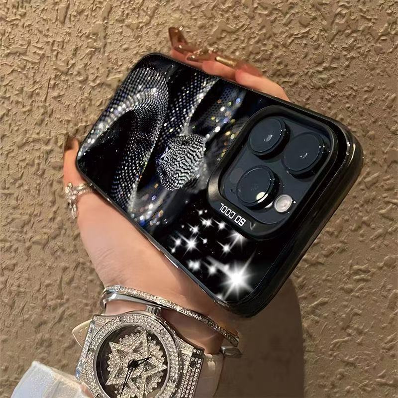 Cool Sparkling Black Snake Phone Case For IPhone 17 12 13 14 Plus 16 15 11 Pro Max 17e Air 16E Matte Hard Protective Cover Shell