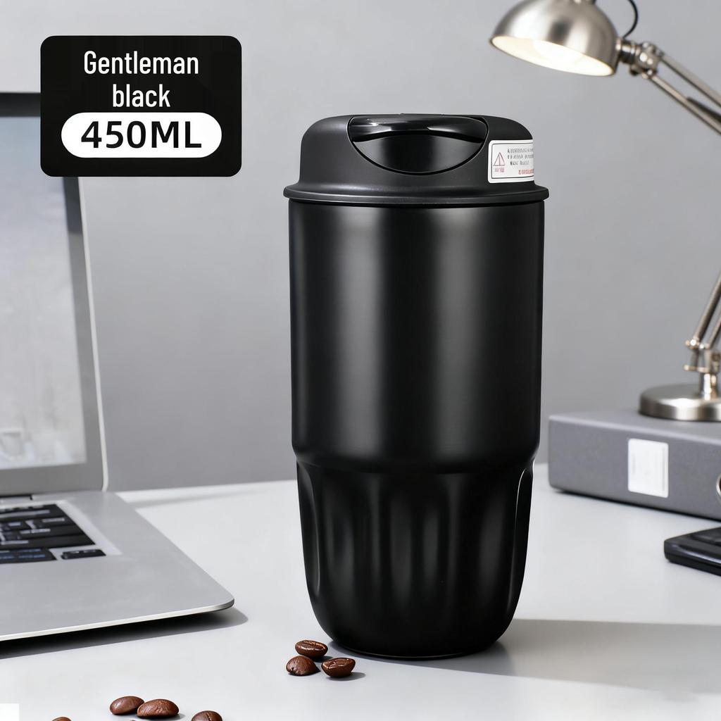 Octagonal 304 Stainless Steel Thermos Mug: Portable Vacuum Coffee Cup