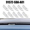 10Pcs Car Roof Weather Strip Moulding Clips For Honda Accord Civic Top Running Water Drip Rail Fastener Clips 91572-SDA-A01