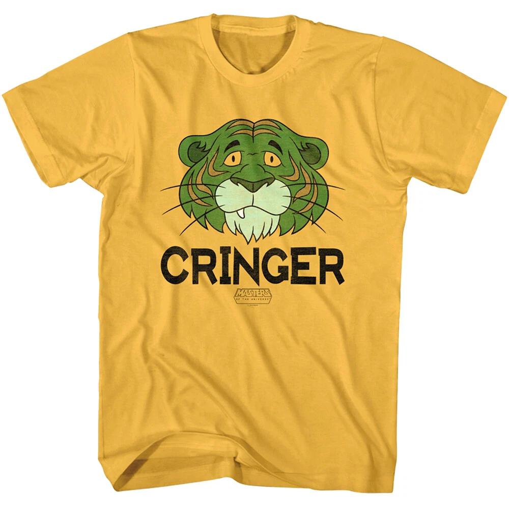 Cringer Battle Cat Face Men s T Shirt Eternia Masters of the Universe Heroic S