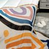 Factory Direct Custom Jacquard Woven Cooling Lightweight Throw Blanket with Tassels for Home Bedding & Travel