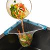 Hanging Kitchen Triangle Drainage Rack Prevent Sewer Blockage High Efficiency Sink Strainer Drain Self-adhesive Large Capacity