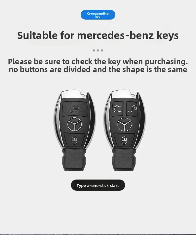 Car Key Case Cover Shell Fob For Mercedes Benz W205 W213 W204 W176 W212 W177 GLC CLA AMG A B C E S G Class Accessories IJ1