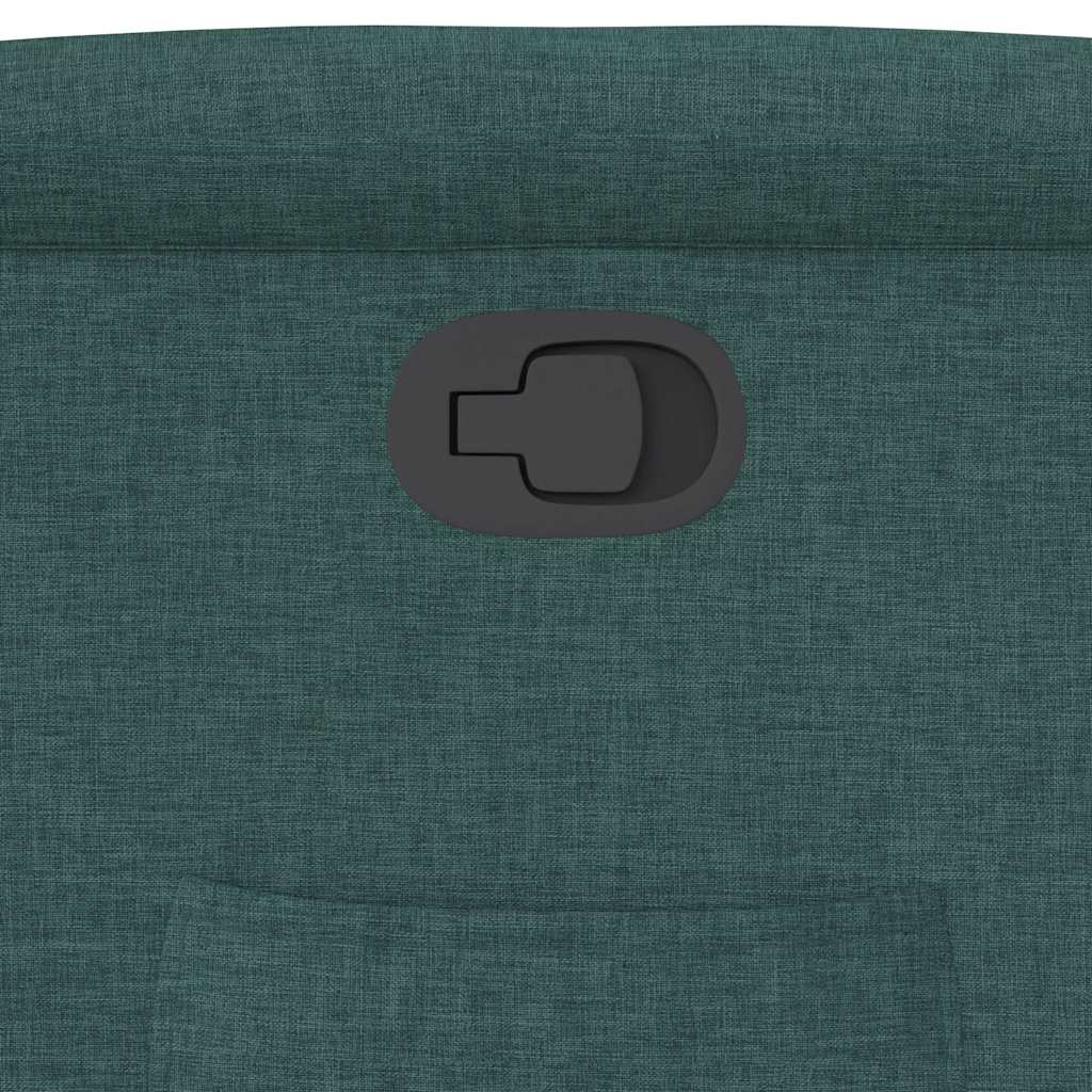 Recliner Chair Dark Green Fabric