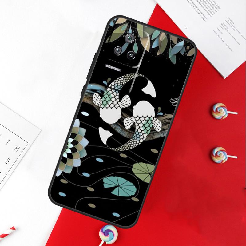 Koi Carp Fish Yin Yang Cover For Xiaomi 13T 11T 12T 14T Pro 13 14 15 Ultra POCO X7 Pro X3 X5 X6 F5 F6 M6 Pro Case