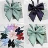 Pink Feather Jk Solid Color Collar Bow Tie For Japanese School Uniforms Women
