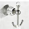 European Style Gold-Plated Crystal Towel Rack - Wall-Mounted, Stainless Steel