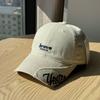New fashion side-letter vintage distressed soft-top baseball cap for women, spring and summer sun protection hat, duckbill cap for men