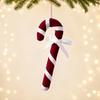 New Christmas Candy Cane Fabric Ornament for Tree & Window Decorations
