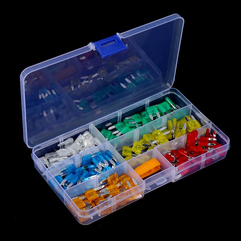 120Pc Mini Small Size Blade Car Fuse Micro Blade Fuse Set Car Truck Accessories