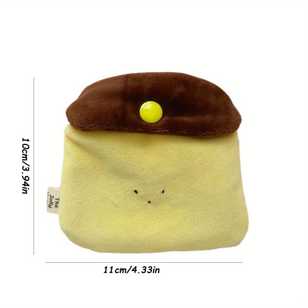 1 STÜCK Mini Kreatives Karamellpudding Münzfach Mini Kopfhörertasche Plüsch Cartoon Aufbewahrungstasche Mini Geldbörse Mädchen Geschenke