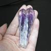 Natural Uruguay Amethyst Backbone Crystal Scepter Wand Single Point Cluster Crystal Wand Home Decoration Mineral Specimen Gift