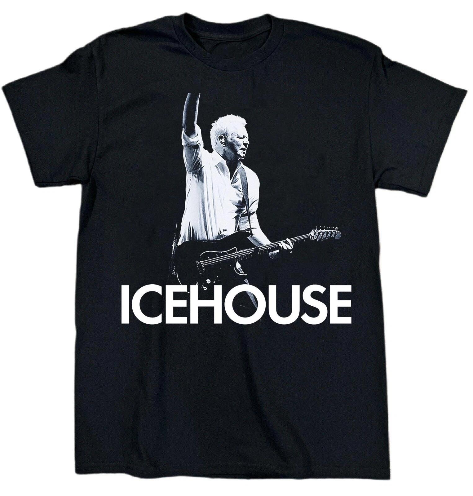 Vtg Icehouse Band Live In Tour Cotton Black Full Size Unisex Shirt TR541 M