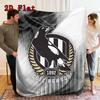 Collingwood FC 2D Flat Pattern Flannel Blanket High quality All Seasons Warmth and Comfort Perfect for Christmas Gifts.DMT0925301