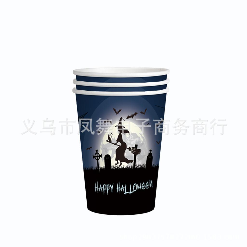 Halloween Sets Birthday Party Supplies Disposable Cutlery Paper Plates Paper Cups Tissue Boys Birthday Party Decorations
