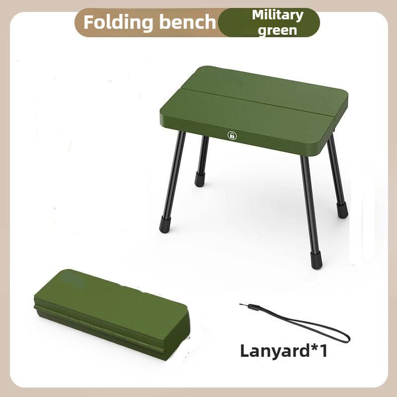 Portable foldable fishing stool for outdoor camping, portable folding pocket bench for high - speed rail queuing, easy to store