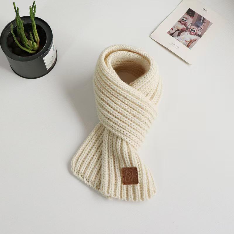 Korean Style Cute Knitted Scarf for Babies & Kids - Autumn/Winter Neck Warmer