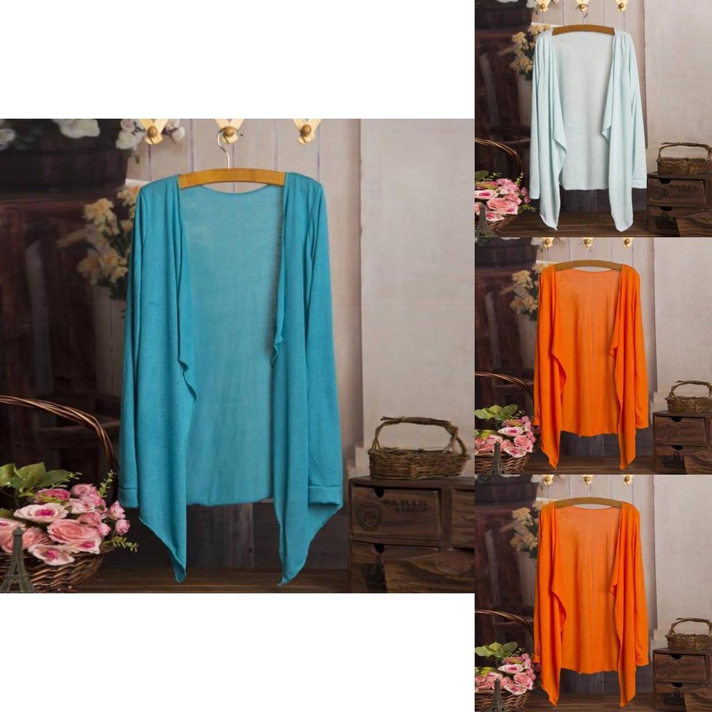 Elegante Camicia Coreana a Maniche Lunghe Protezione Solare Cardigan Leggero e Traspirante per Donna