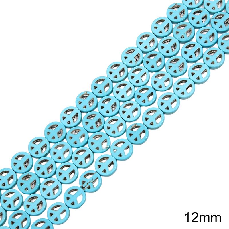 Synthetic Blue Turquoise Round Loose Beads for DIY Jewelry Accessories - Bracelets, Necklaces, Pendants